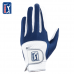 PGA Tour男彈性布防滑手套(白/深藍)#10170